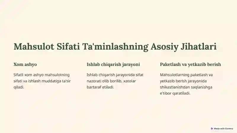 Marketing Tizimidagi Mahsulot Assortimenti va Sifati 4