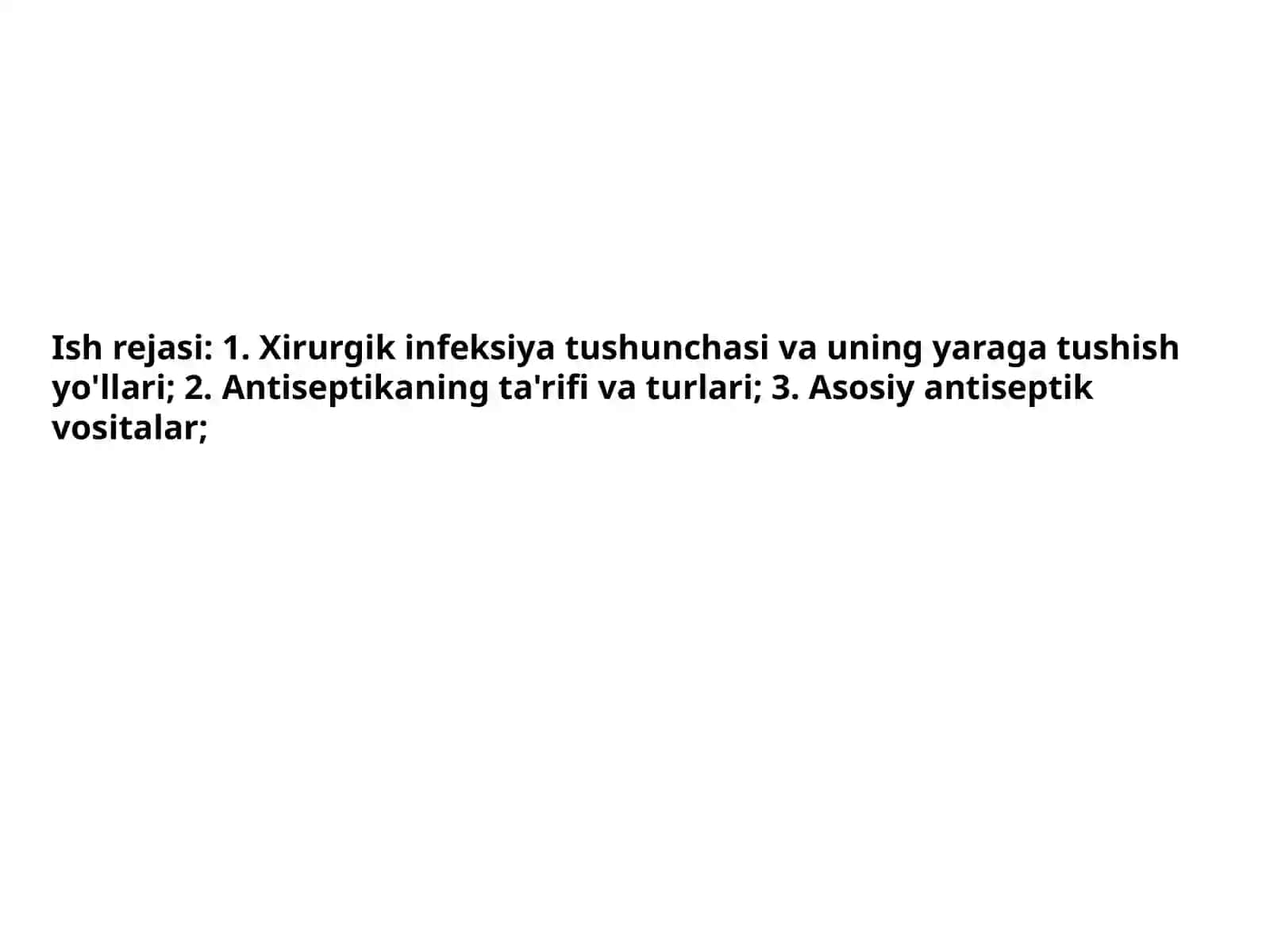 Antiseptika qoidalari va hamshiralik ishi 4