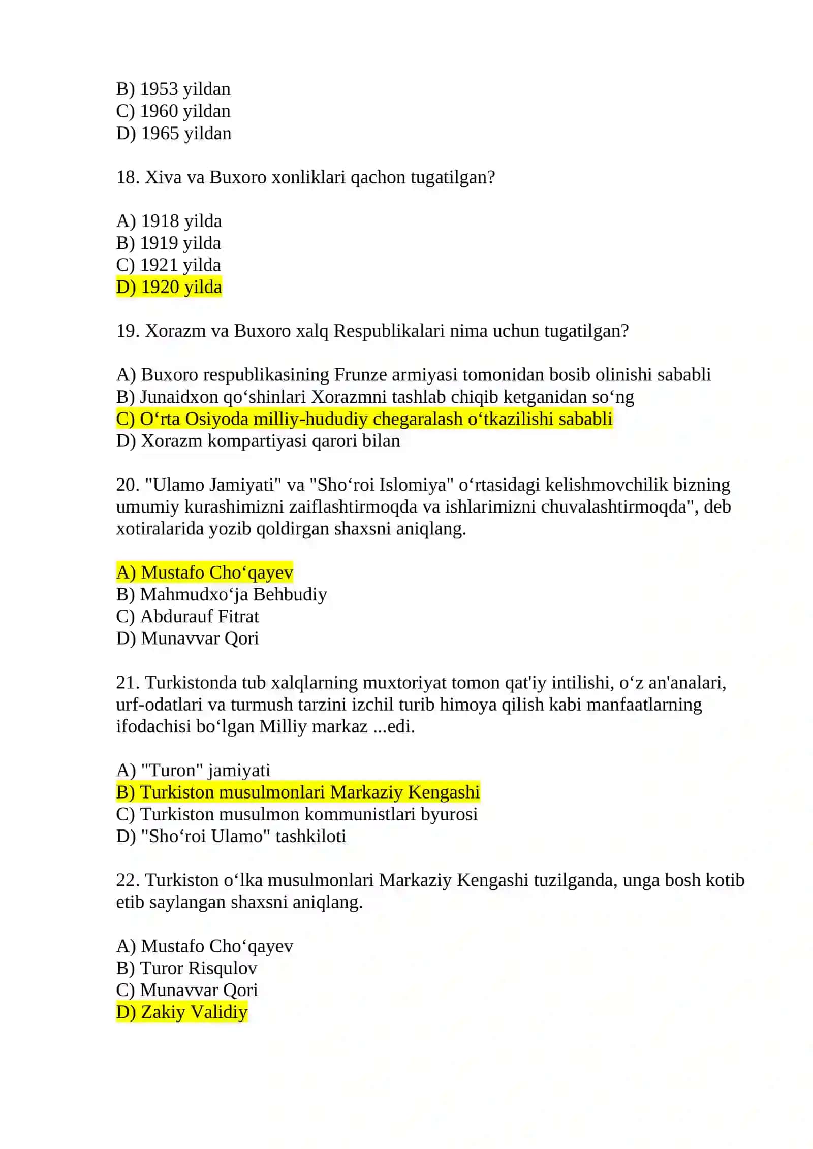 7-Mavzu: Sovet hukmronligi davrida davlatchilikning mustamlikachilik mohiyati 4