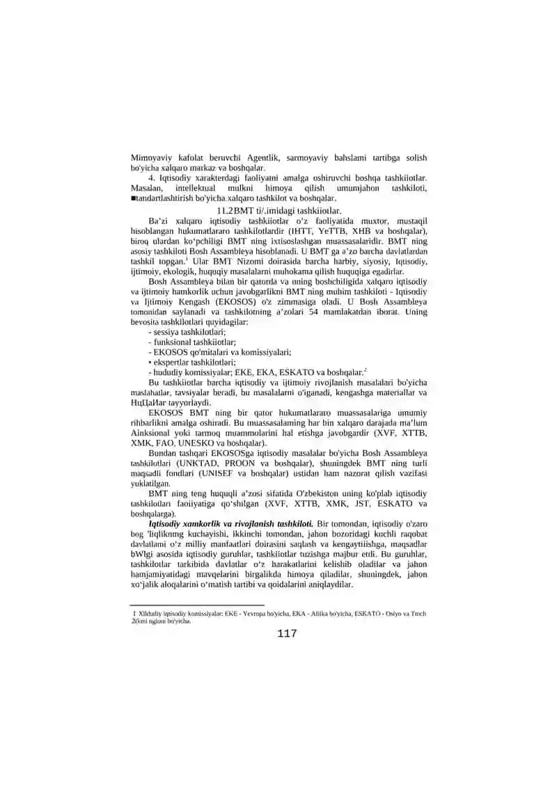 XALQARO IQTISODIYOTINI TARTIBGA SOLISHDA XALQARO T ASHKILOTLARNING ROLI 4