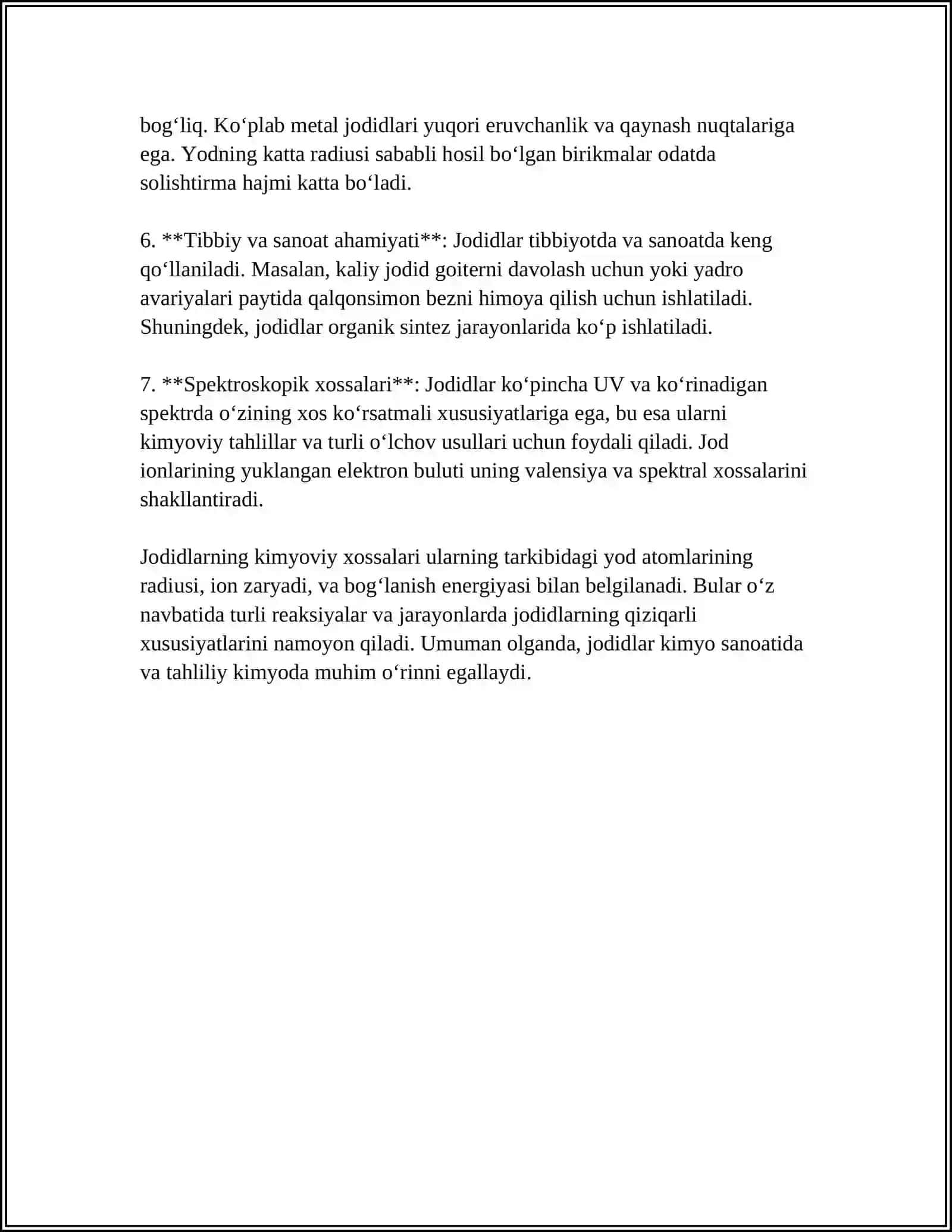 Jodidlarning kimyoviy xossalari 4