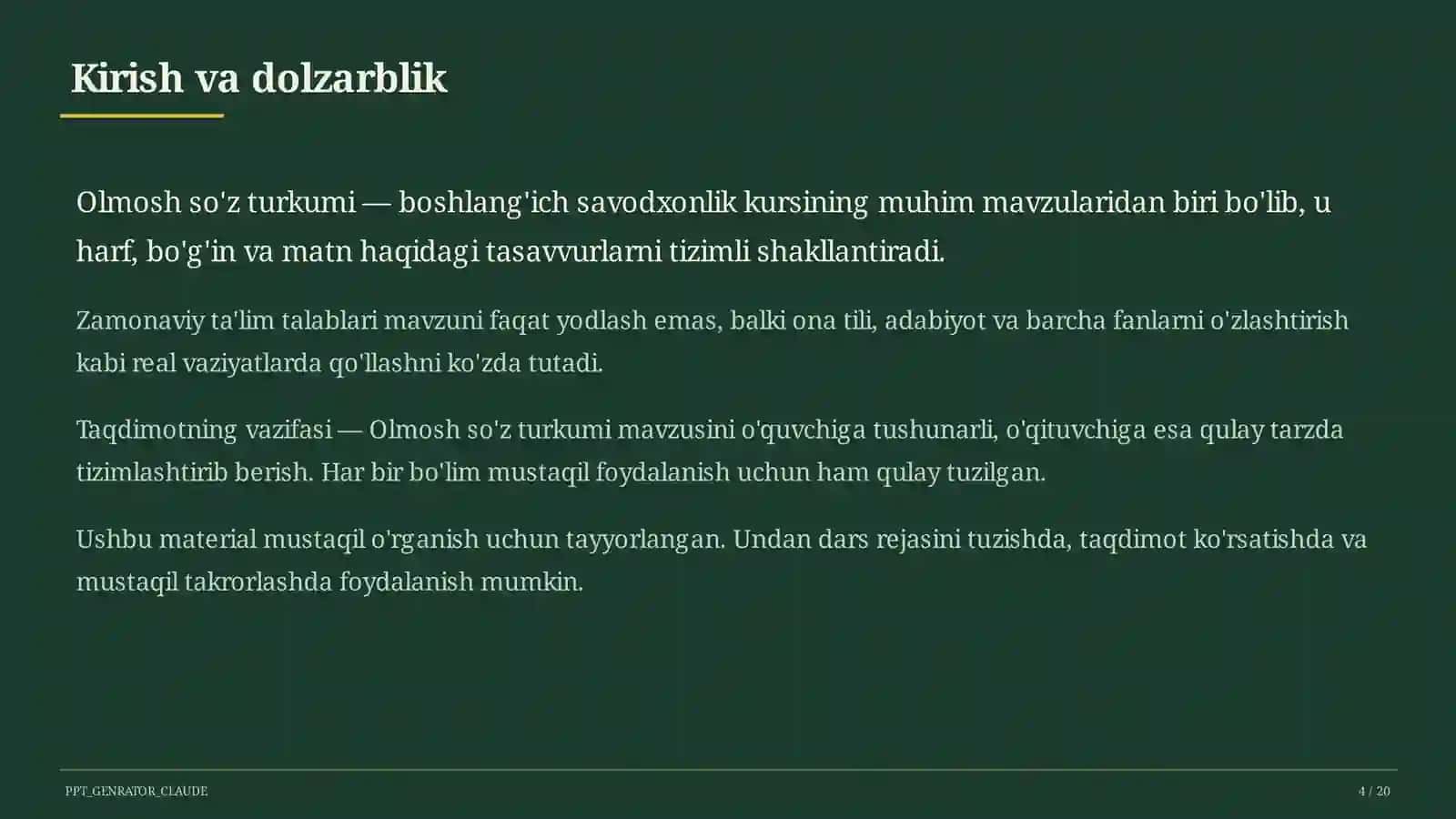 Olmosh so'z turkumi (4-sinf) 4