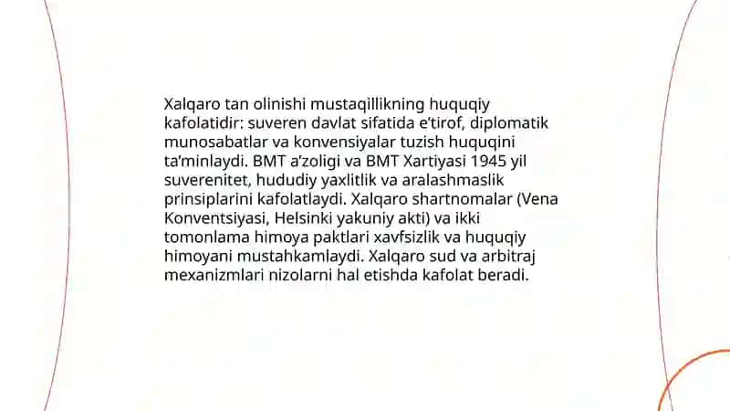 Mustaqillik me’yoriy- huquqiy asoslarining yaratilishi 4