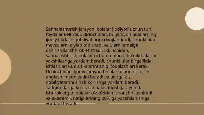 Sahnalashtirish faoliyati vositasida bolalarda ijodiy qobiliyatlarni rivojlantirish 4