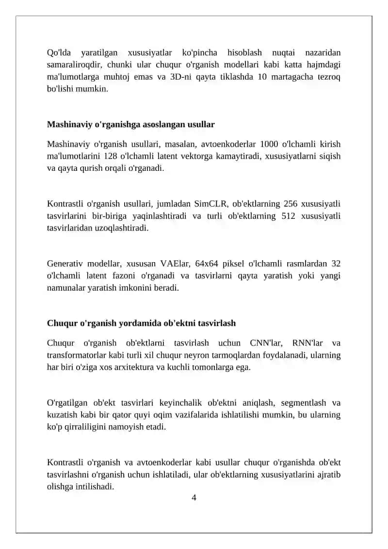 Ob'ektni tasvirlash 4