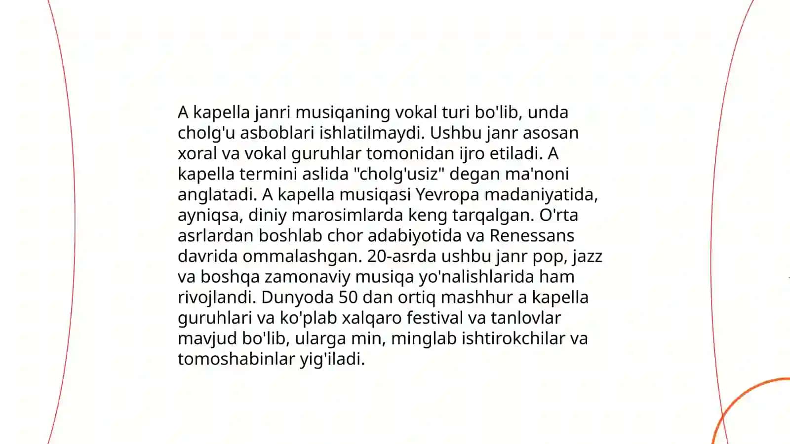 Mutal Burxonovning 6 ta xoʻr uchun akapellasi 4