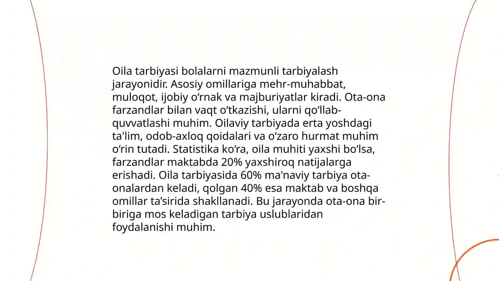 Tarbiya fanidan tayorlangan taqdimoti 4