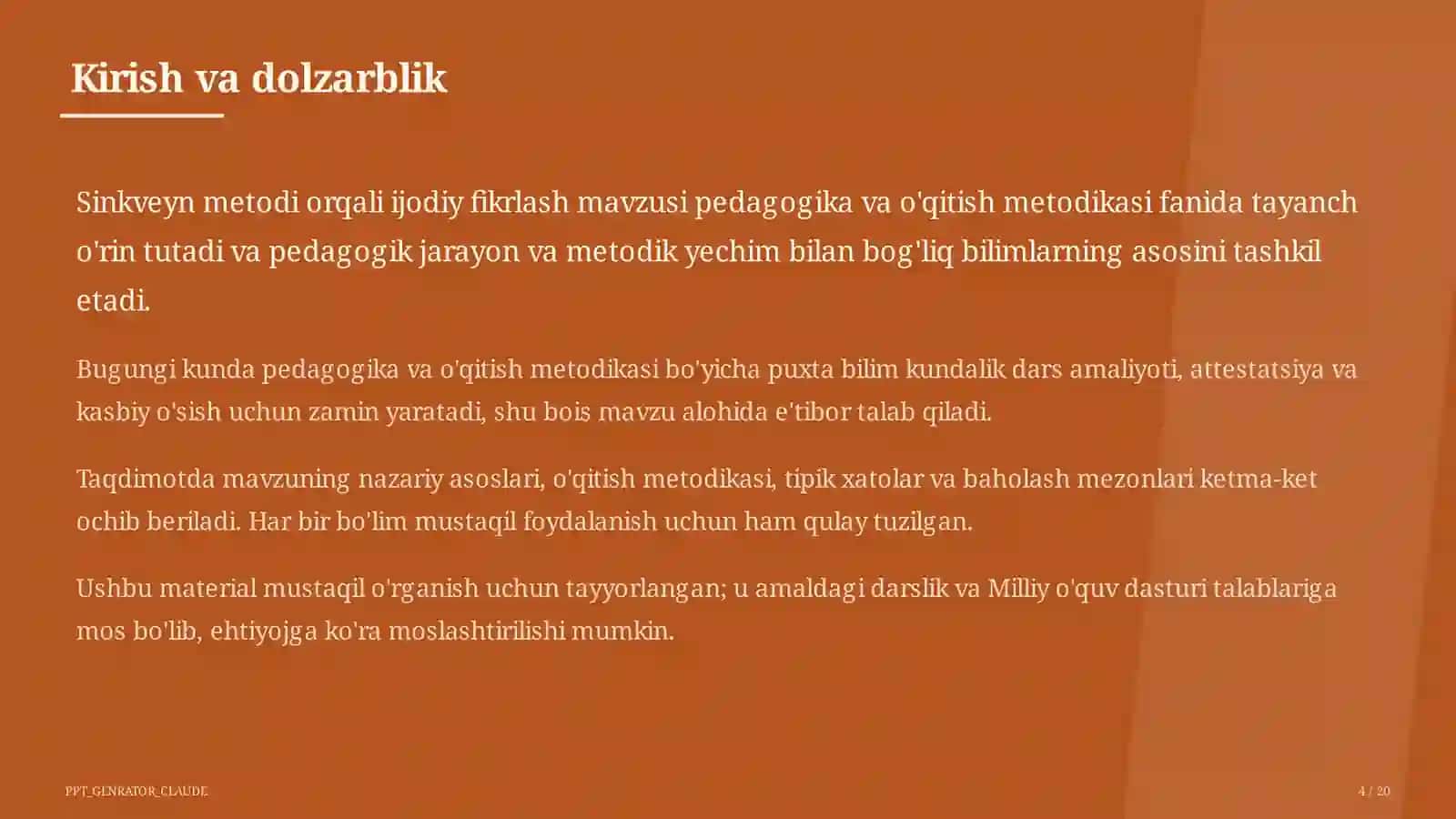 Sinkveyn metodi orqali ijodiy fikrlash 4