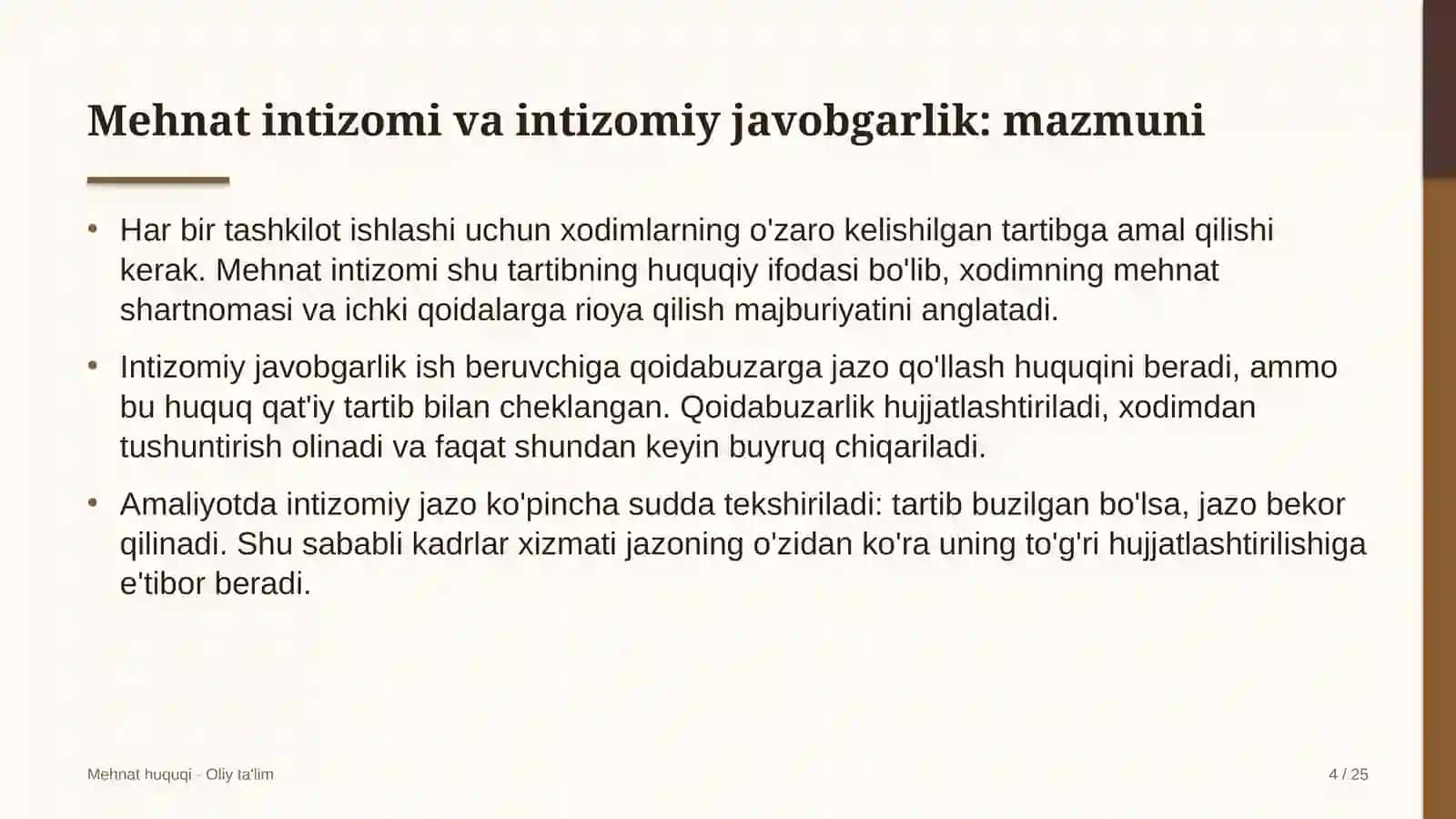 gidroelektr stansiyalarida mehnat intizomi va intizomiy javobgarlik 8384 4