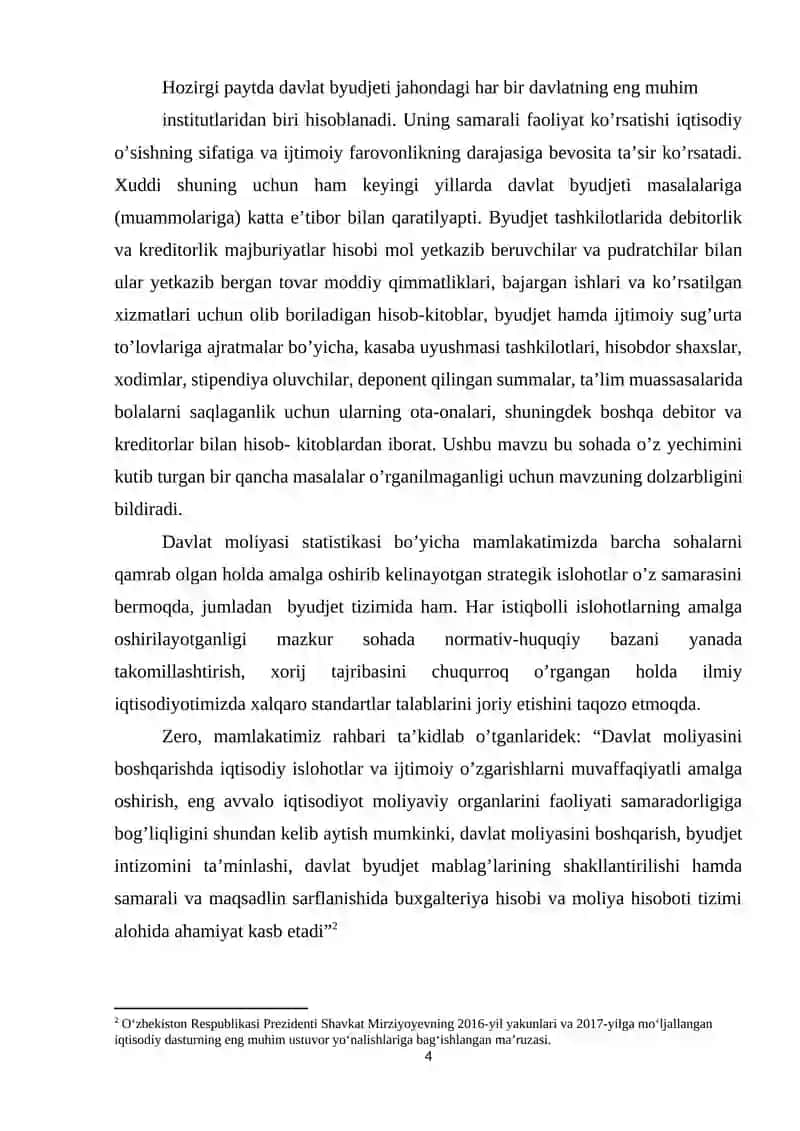 Byudjet tashkilotlarida mol yetkazib beruvchilar va xaridorlar bilan hisoblashuvlar hisobi 4