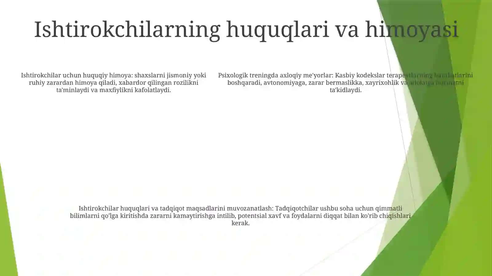 Psixologik Treningda Asosiy Ahloqiy Muammolar 4
