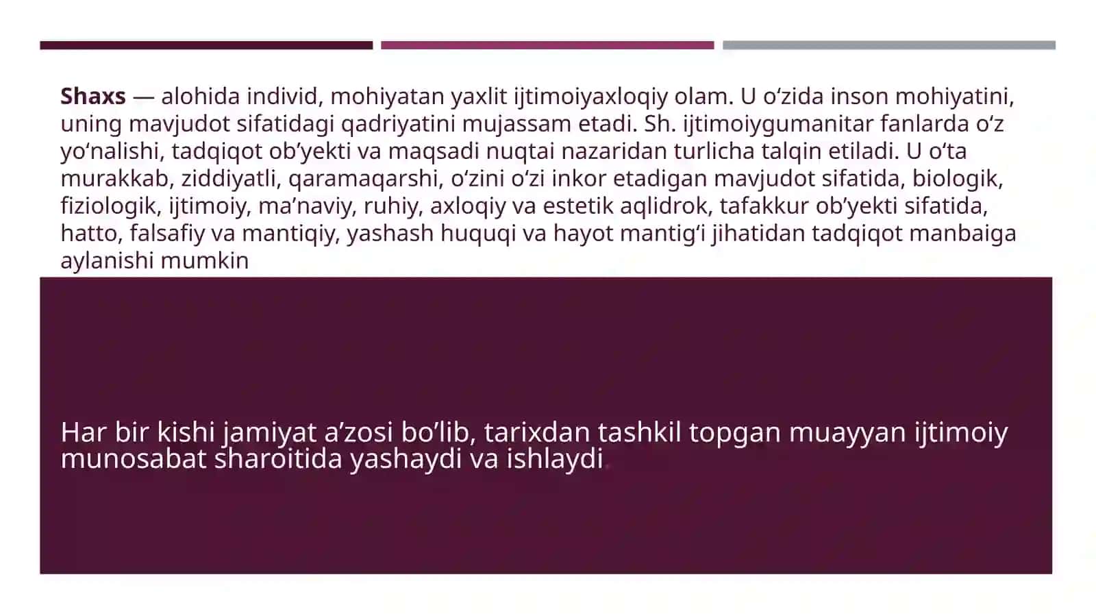 Shaxs ijtimoiylashuvi va ijtimoiy xulq-atvor 4