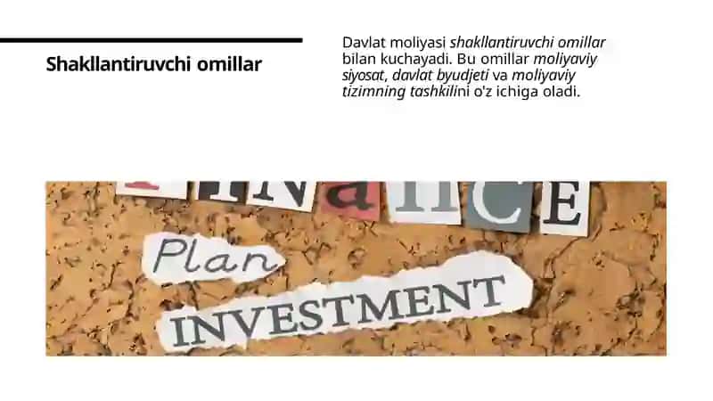 Davlat moliyasi va unishka lantiruvchu omillar 4
