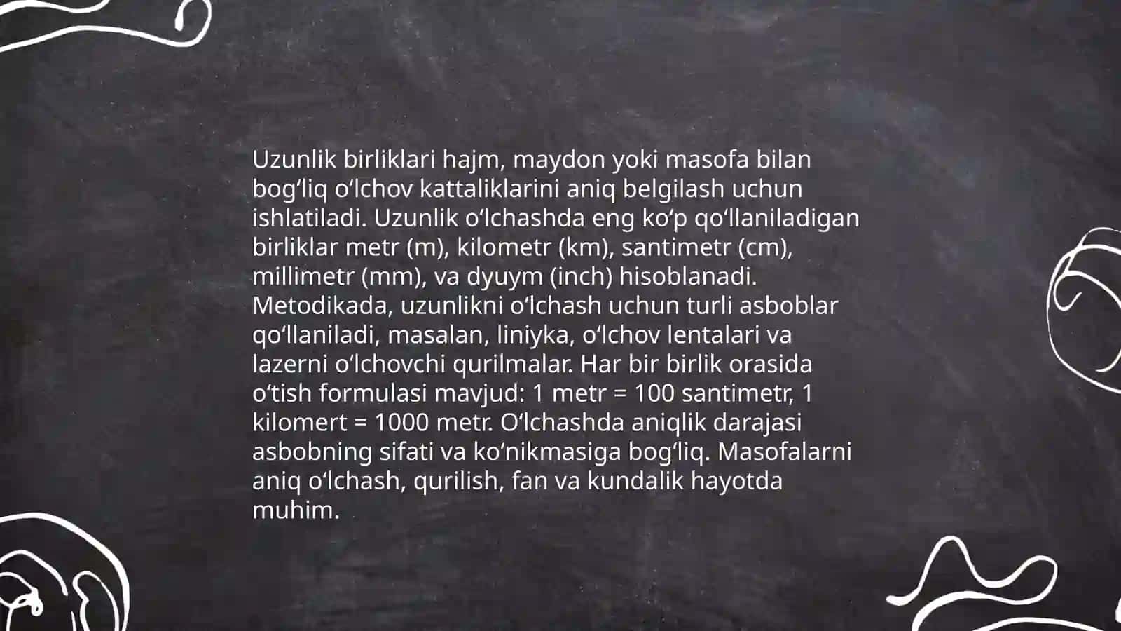 Asosiy miqdorlar va ularni oʻlchov birliklarini oʻrgatish metodikasi 4