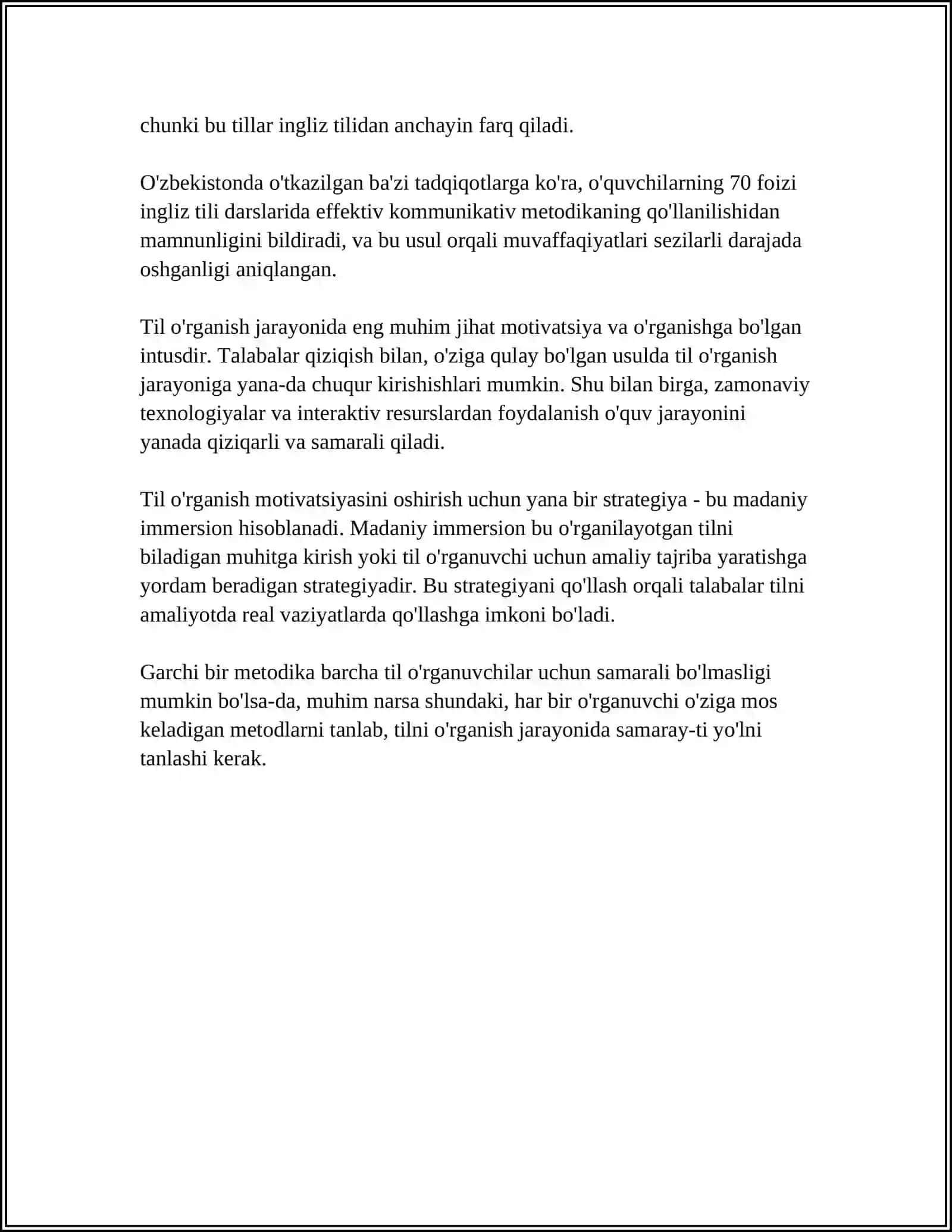 CHET EL METODOLOGIK OLIMLARI HAQIDA 4