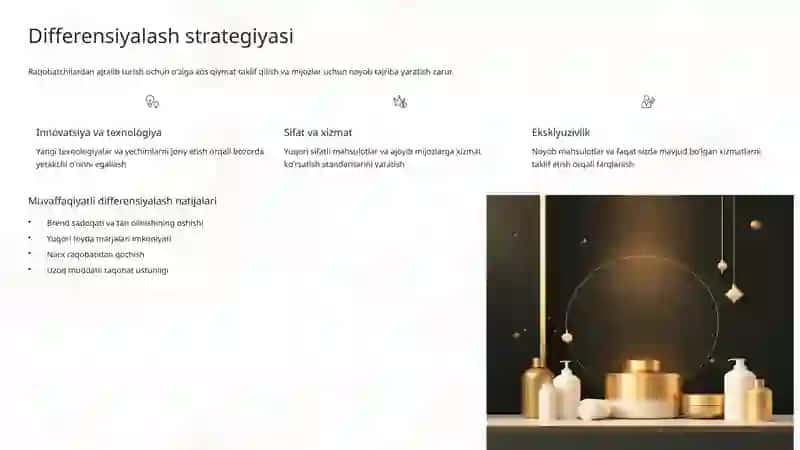 Raqobatchilikning umumiy strategiyalari 4