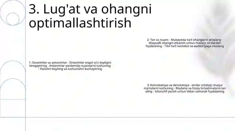 Muloqot Tilini Optimallashtirish 4
