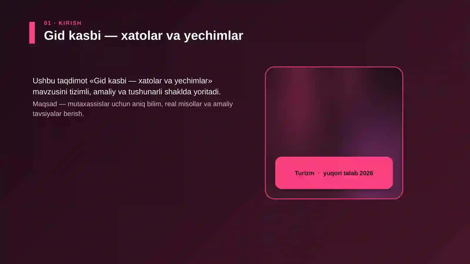 Gid kasbi — xatolar va yechimlar 4