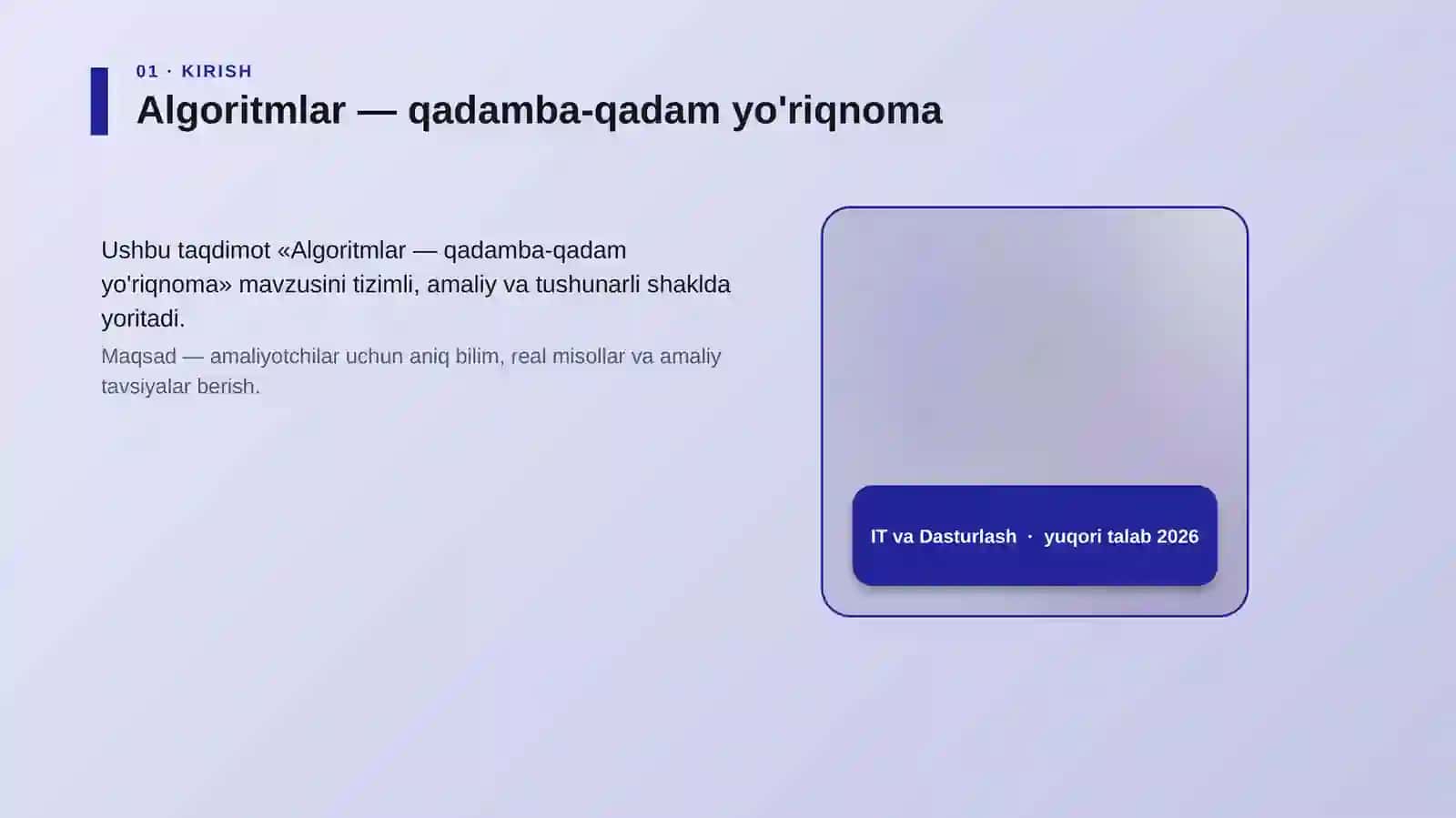 Algoritmlar - qadamba-qadam yo'riqnoma 4