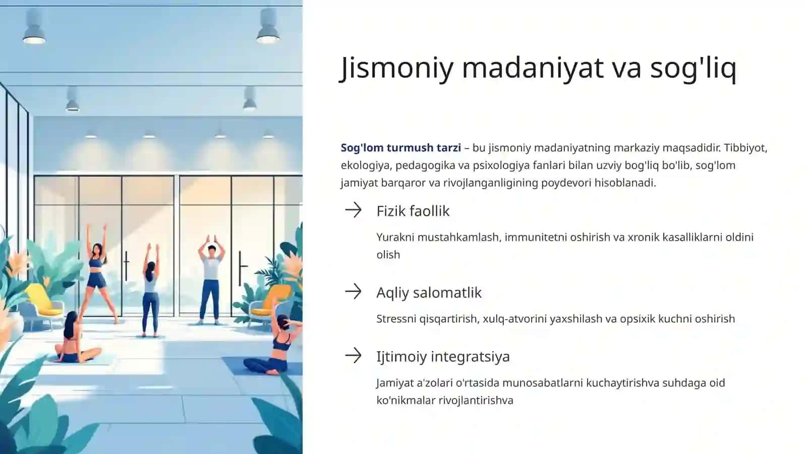 Jismoniy madaniyatning jamiyatdagi vazifalari va shakllari 4