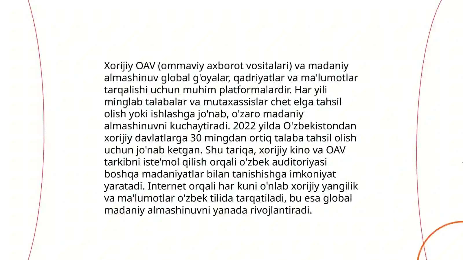 Xorijiy OAV ning media makondagi oʻrni 4