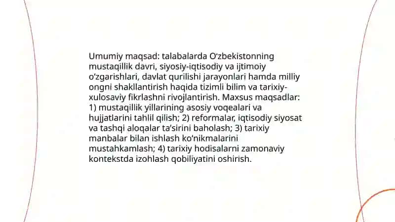 O‘zbekistonning eng yangi tarixi 4