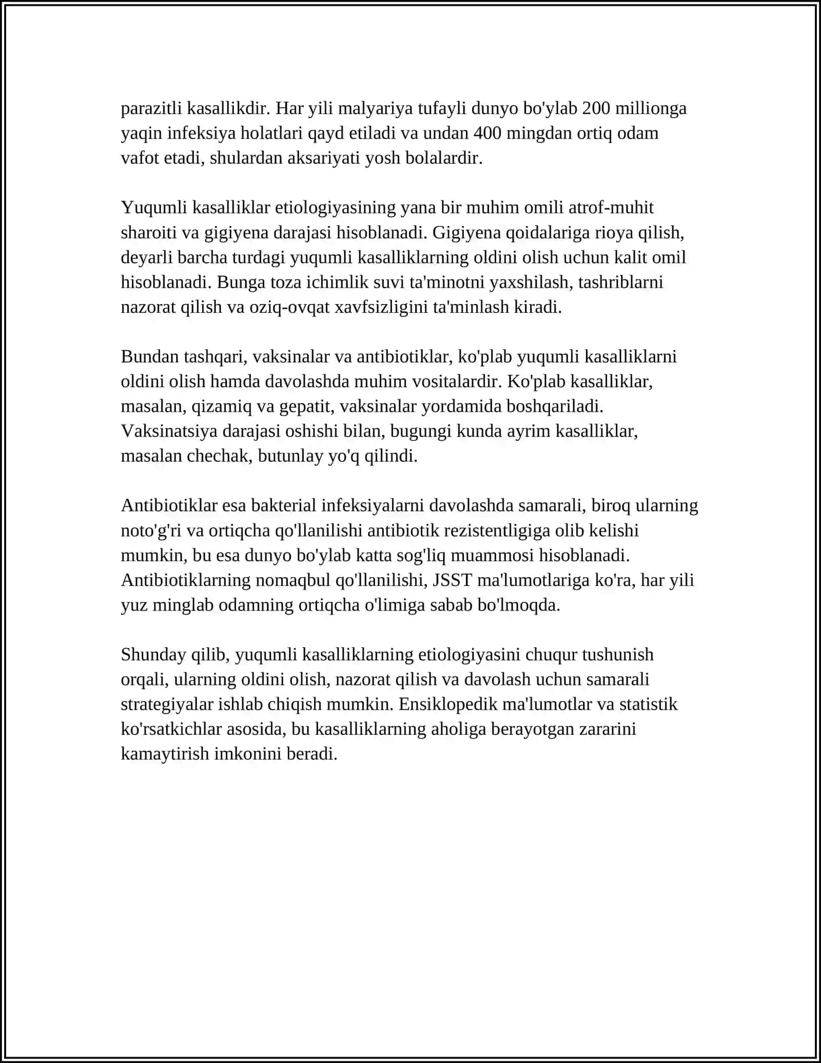 KASALLIKLARNING ETIOLOGIYASI PATALOGIYASI RIVOJLANISHI 4