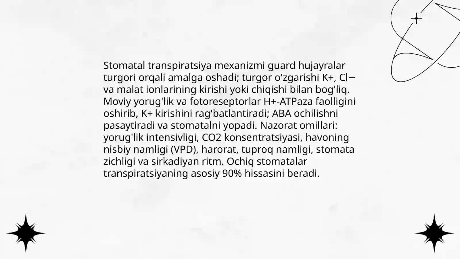 Transpiratsiya xillari va uni boshqarish mexanizimlari 4