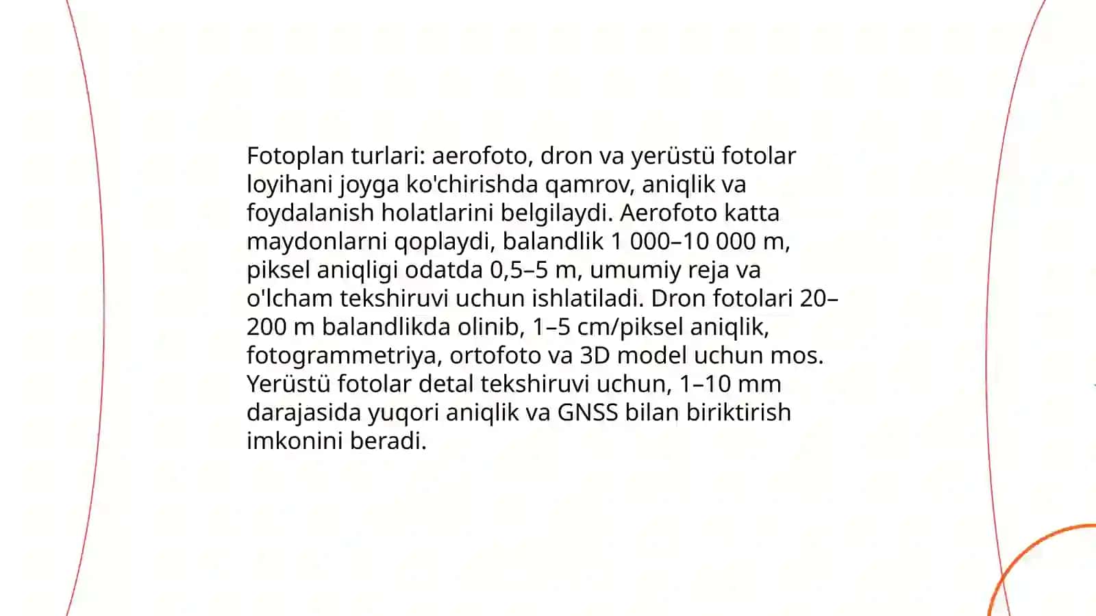 Fotoplandan foydalanib loyihani joyga ko'chirish usullari 4