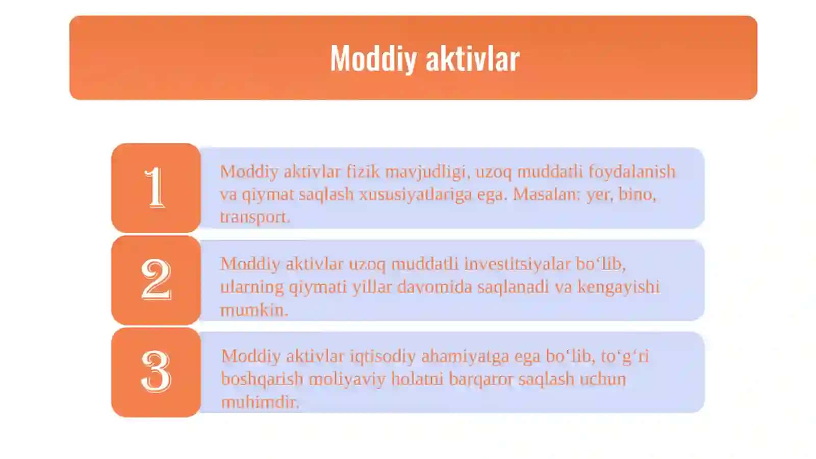 Xoʻjalik aktivlarining tasnifi va ularni shakllantirish manbalari 4