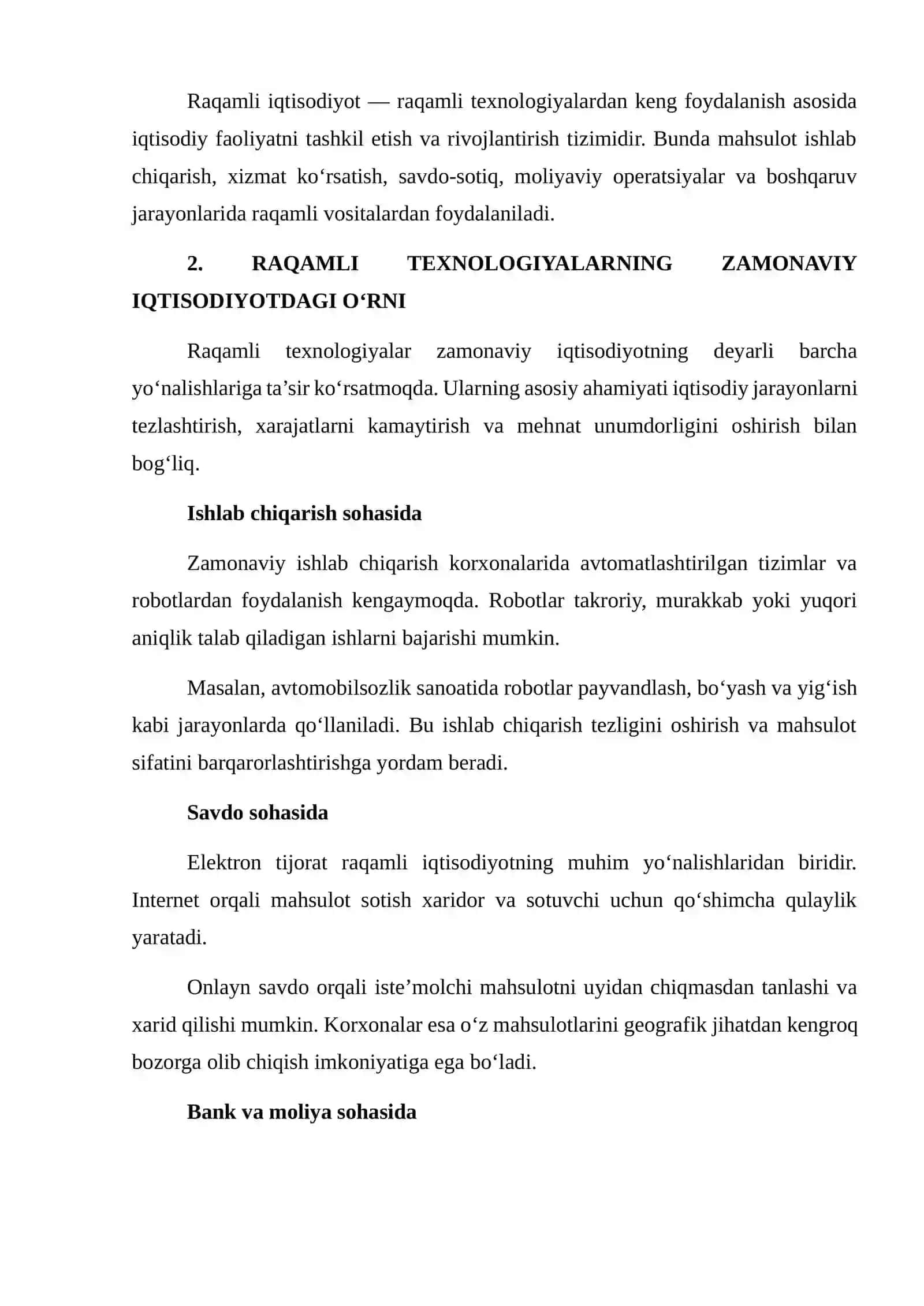 SUN’IY INTELLEKT VA RAQAMLI TEXNOLOGIYALARNING ZAMONAVIY IQTISODIYOTGA TA’SIRI 4