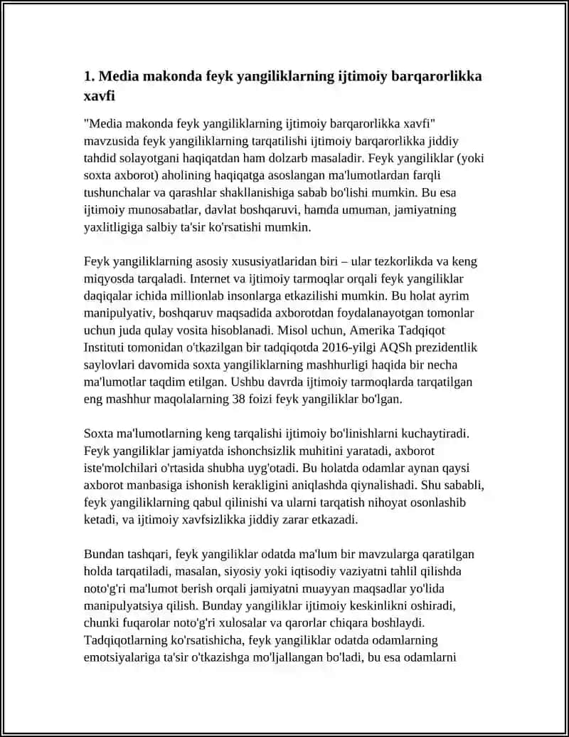 MEDIA MAKONDA FEYK YANGILIKLARNING XAVFI 4