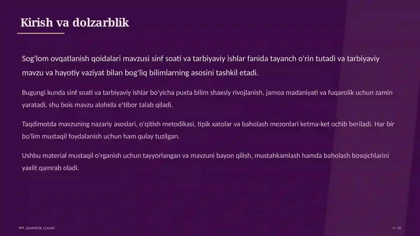 Sog'lom ovqatlanish qoidalari 4