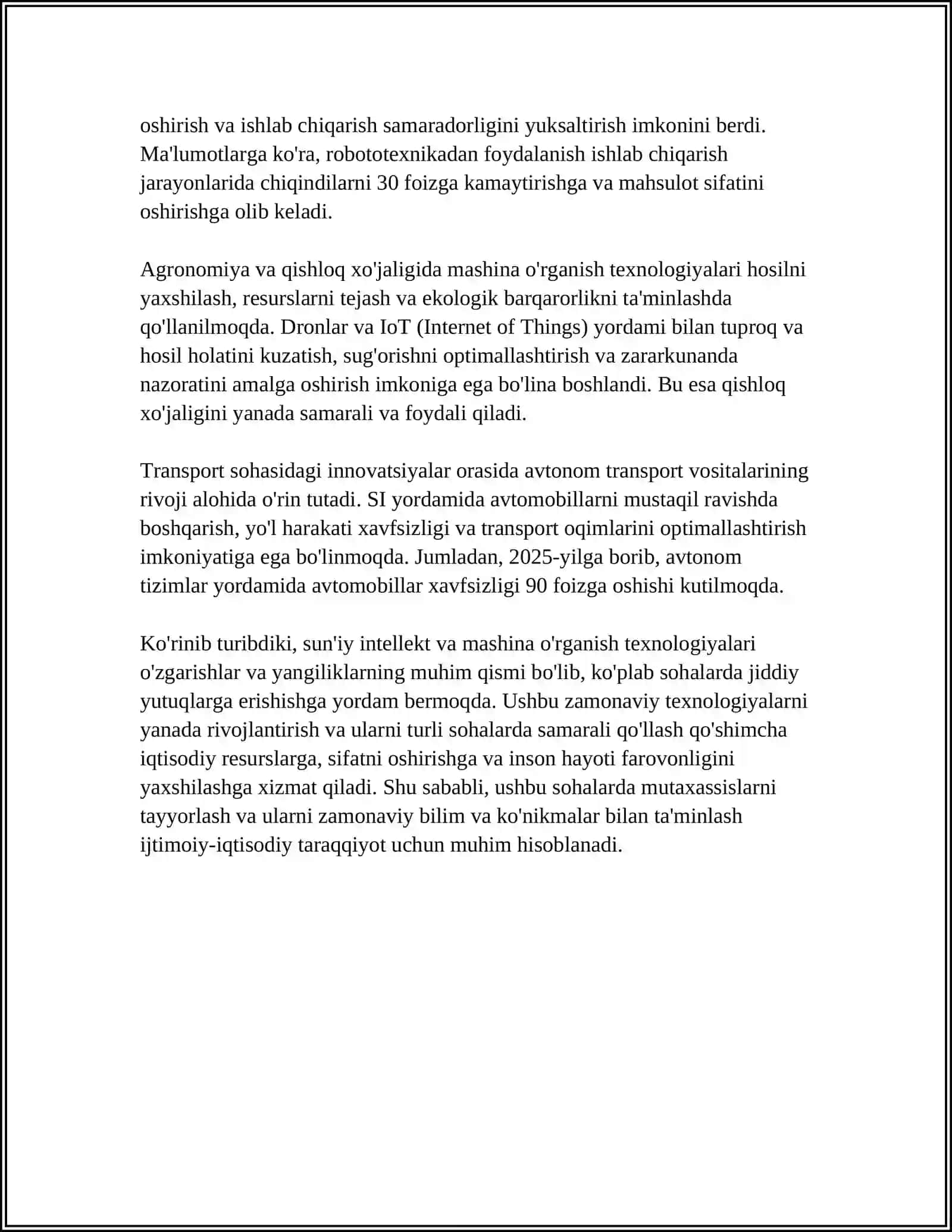 MUTAXASISLIKDA INOVATSIYALAR VA YANGILIKLAR 4