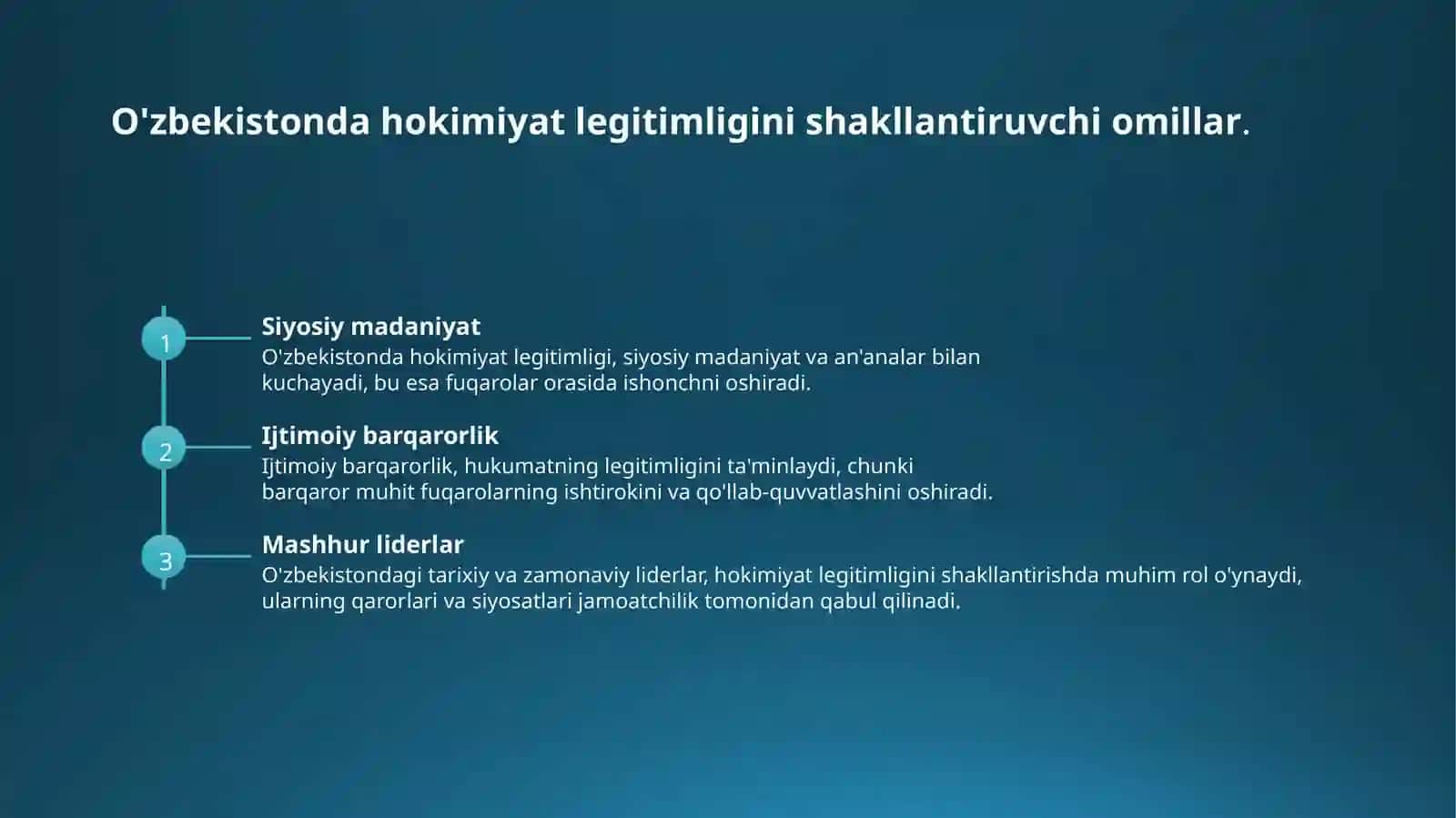 Hokimiyat legitimligi va samadorligi 4