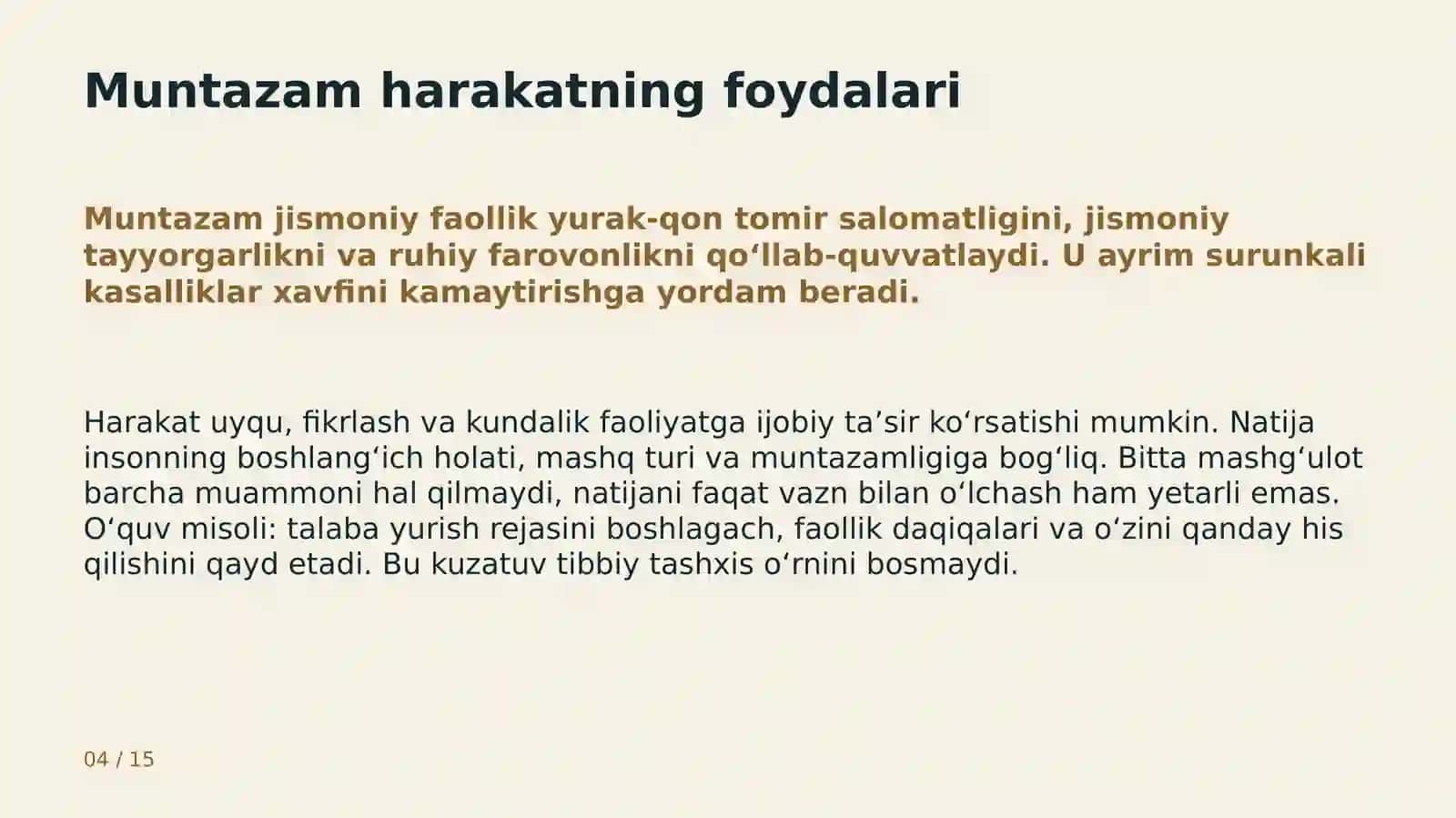 Sog‘lom turmush tarzi va jismoniy faollik 4