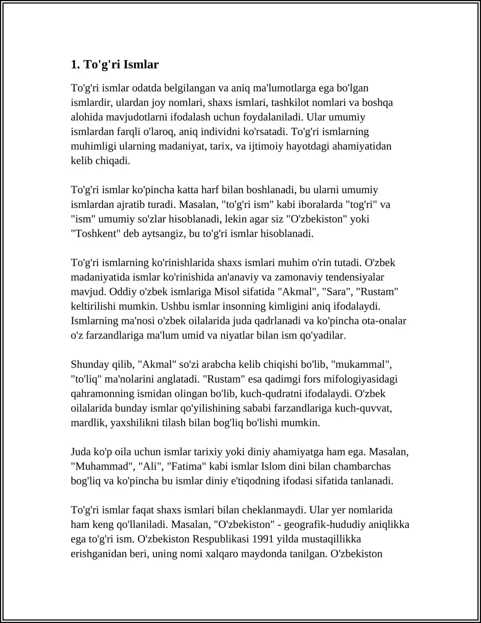 SOHADA QOLLANADIGAN BOSH HARFLAR BILAN YOZILADIGAN SOZLAR IMLOSI 4