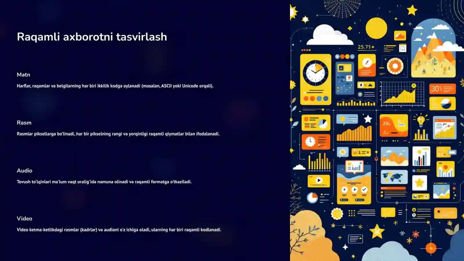 Axborotni kodlash va o'lchash birliklari 4