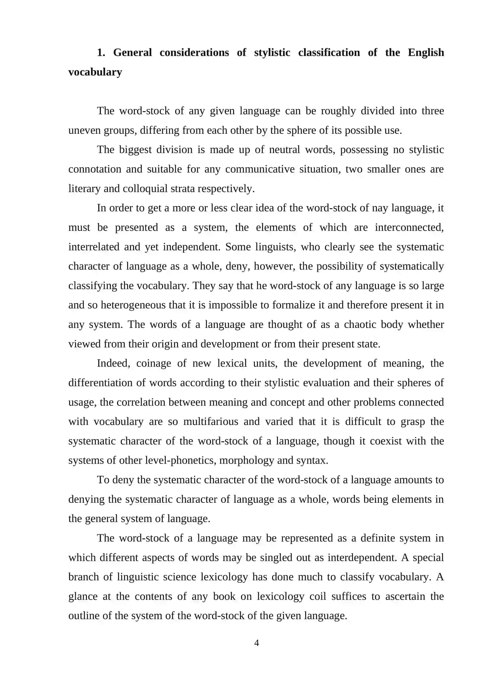 PROFESSIONAL VOCABULARY IN MODERN ENGLISH LANGUAGE 4