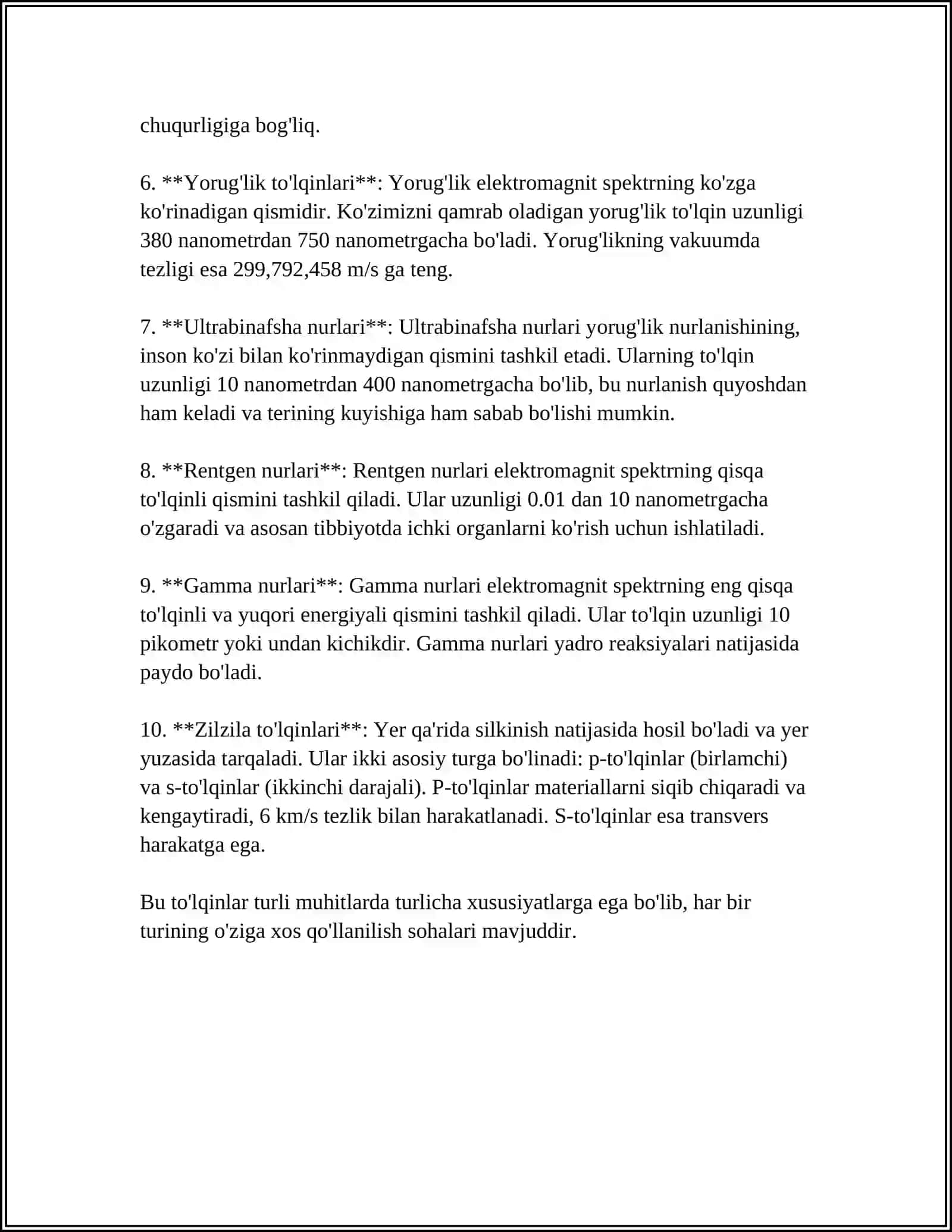 TOʻLQINLAR VA ULARNI XARAKTERISTIKASI 4