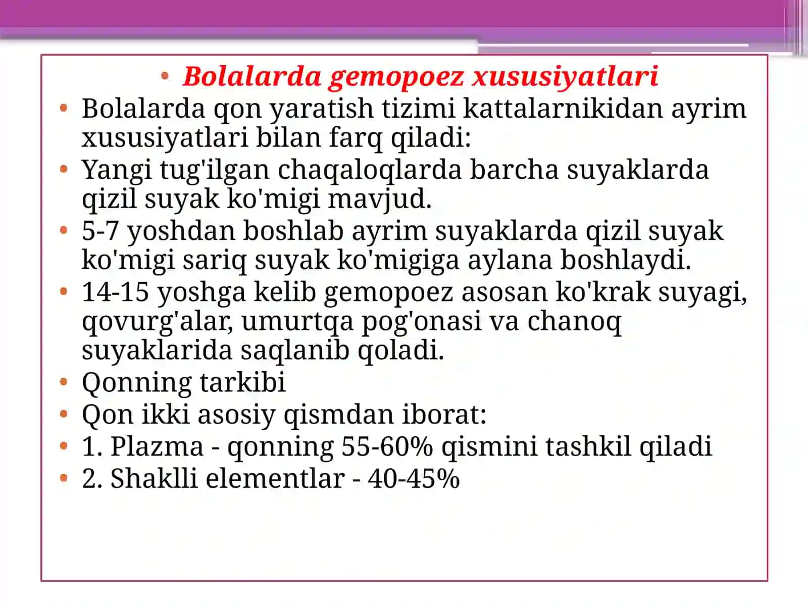 Qonyaratishtizimi, shikastlanish sindromi va simyotikasi 4