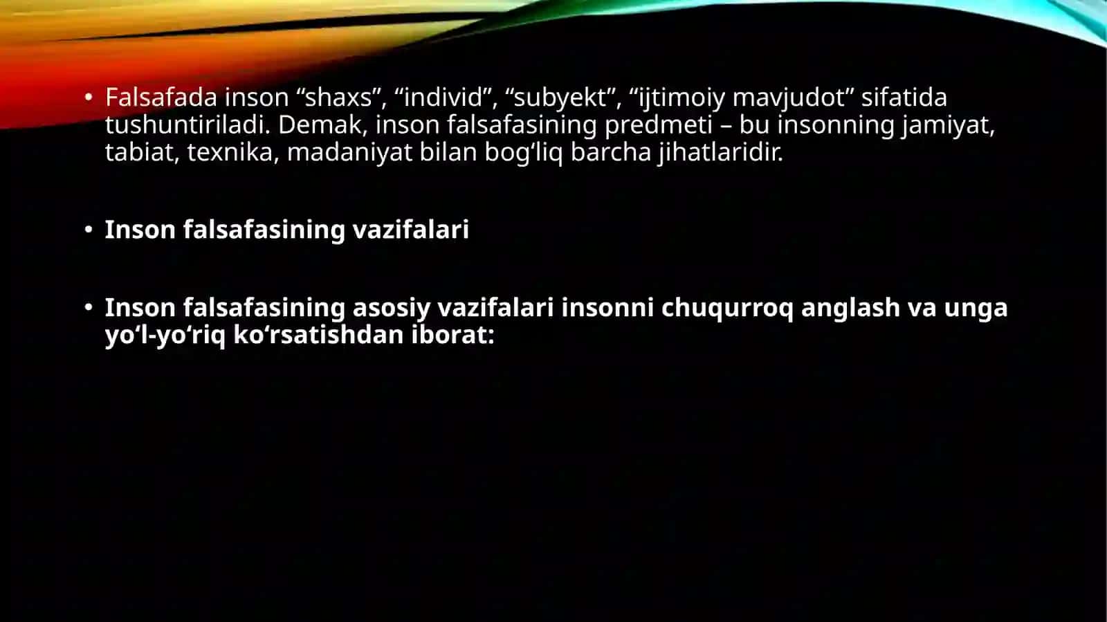Inson falsafasi 4