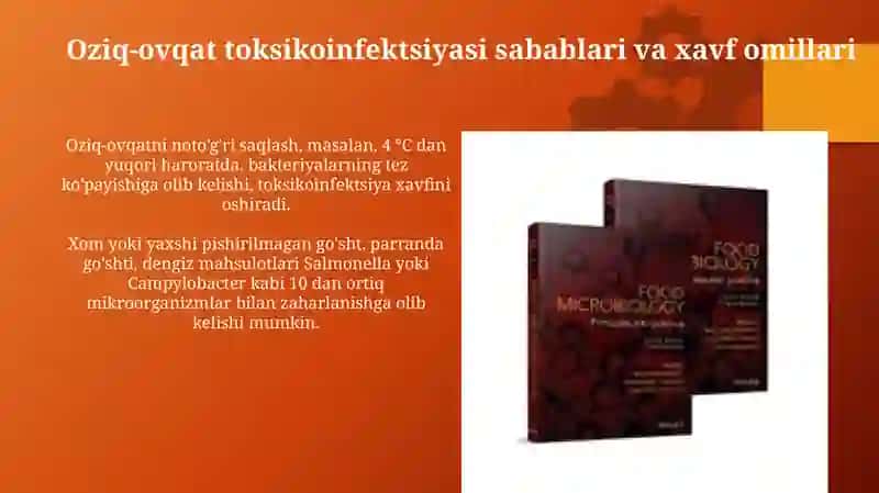 Oziq-ovqatdan zaharlanishlar, toksikoinfeksiya qo’zg'atuvchilari 4