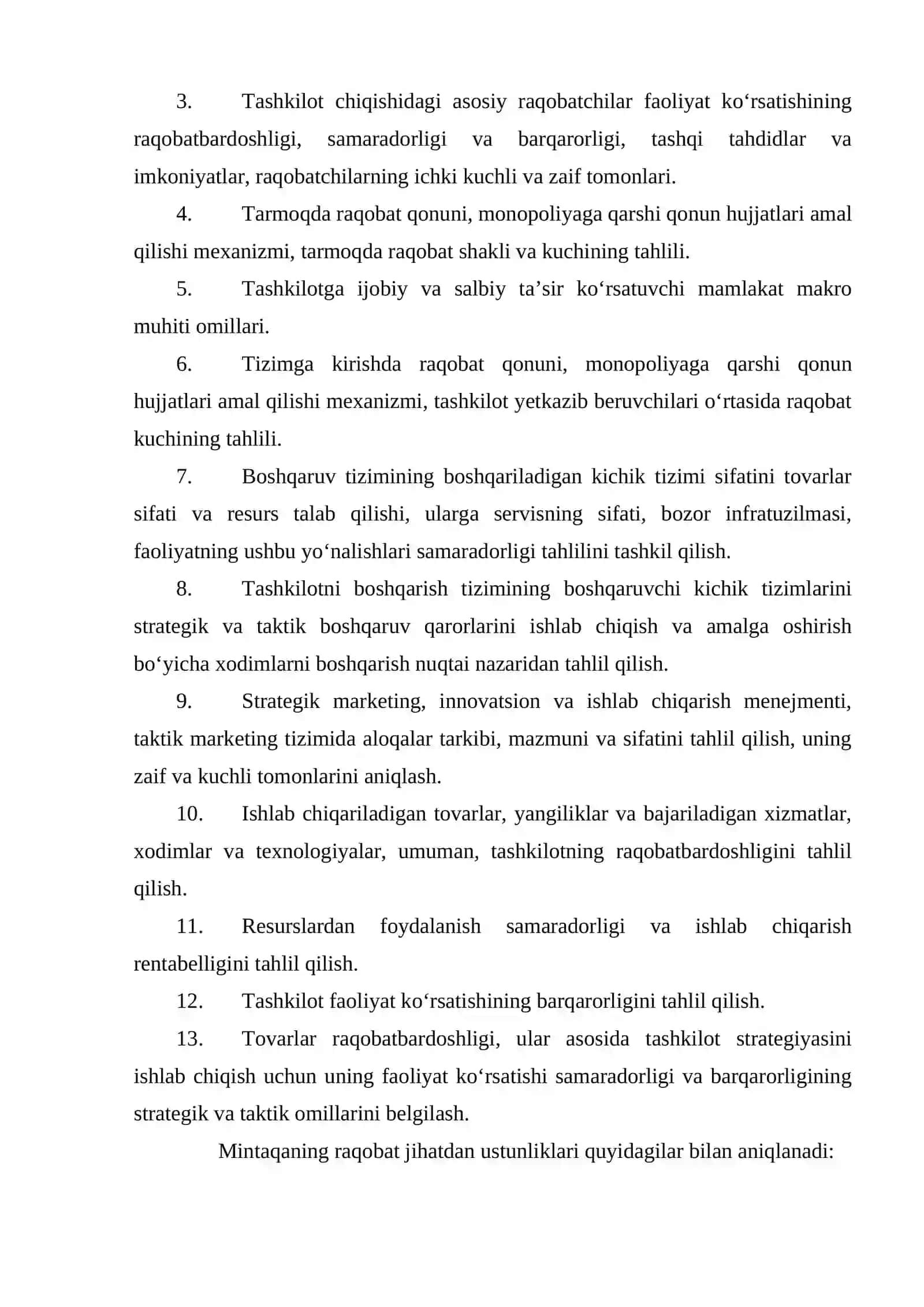 Raqobatbardoshlik mazmuni va shakllari 4