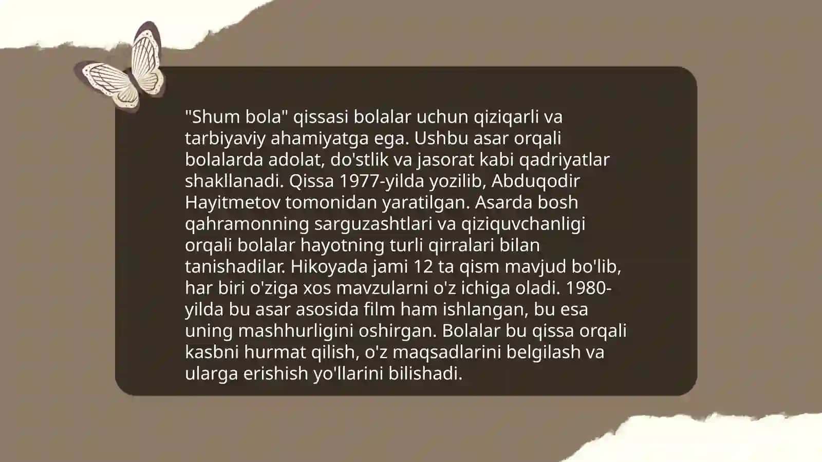 G'afur G'ulomning bolalar uchun yozgan asarlari 4
