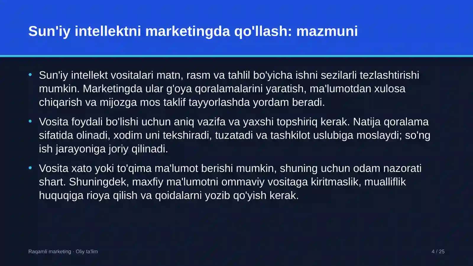 asfalt beton zavodlarida sun'iy intellekt vositalarini marketingda qo'llash 3239 4