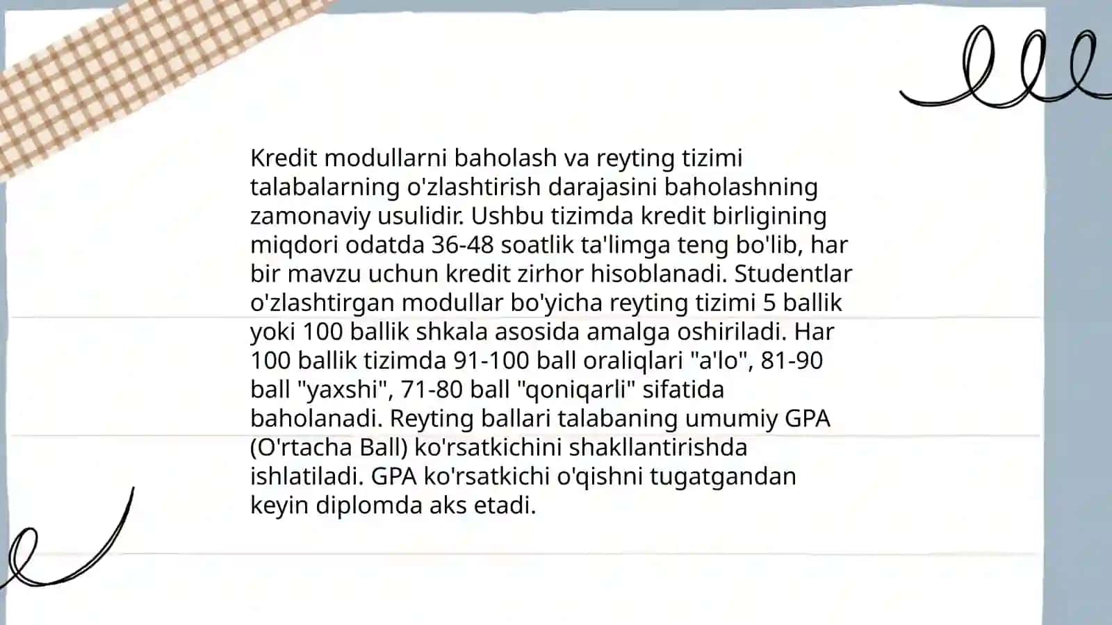 Kredit modul tizimi haqida tushuncha 4