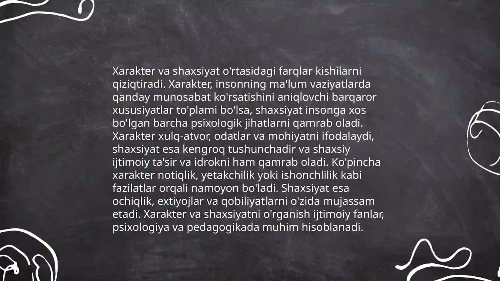 Xarakter turlari 4