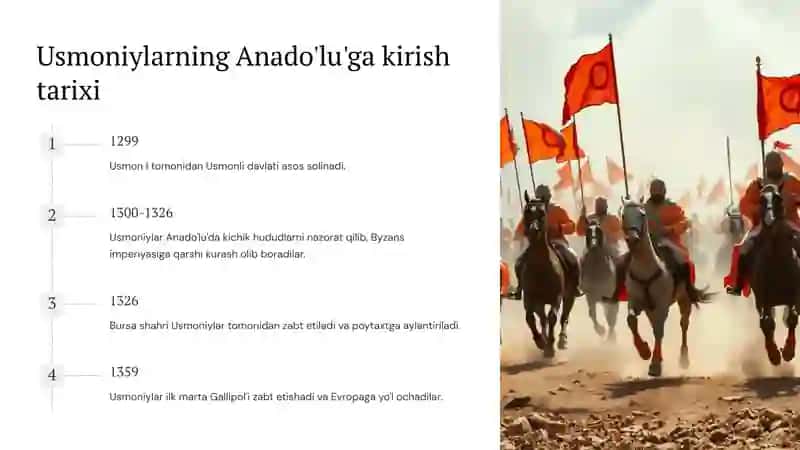 Usmoniylarning Anado'lu va Bolqon yarim orolidagi yurishlari 4