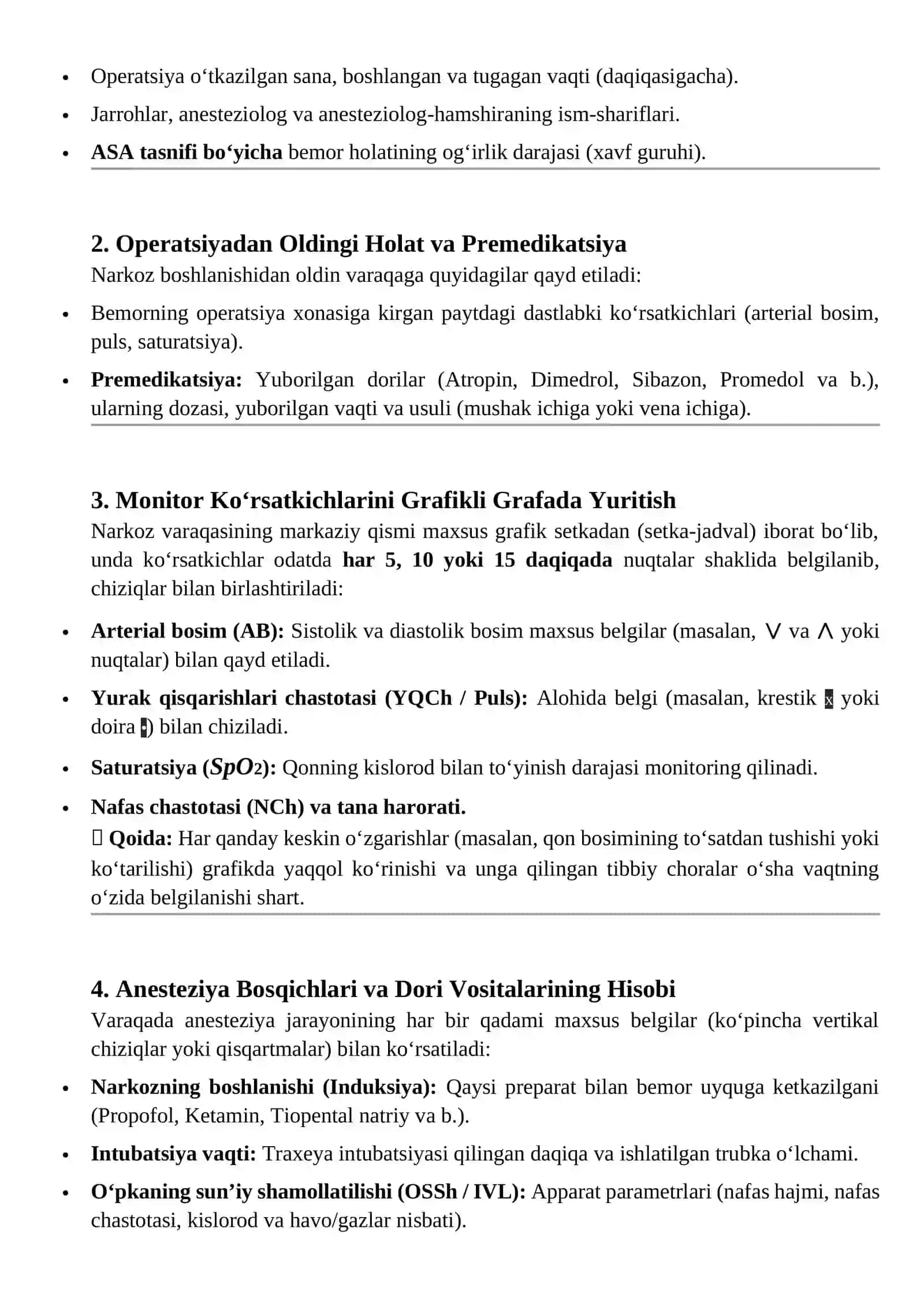 Bemorlarni narkozga tayyorlash mavzusiga mustaqil ishi 4